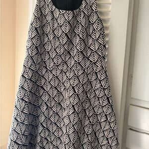 Black and White Patterned Dress by Hawthorn